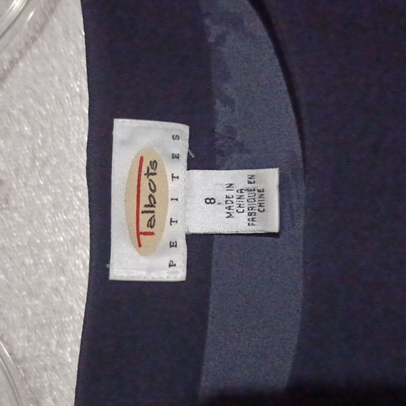 Talbots Petites Blouse Vest Women's Sz 8 Black Sleeveless Top Rayon & Polyester. - Picture 6 of 10